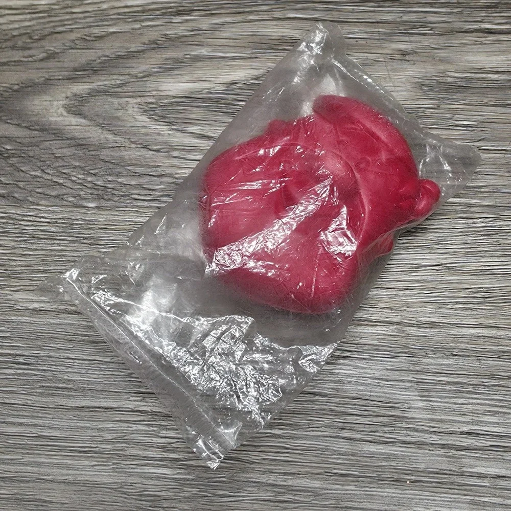 Vintage Pebbles Cereal Toy - Fred Flinstone - Red Coin Purse By Hasbro - Sealed